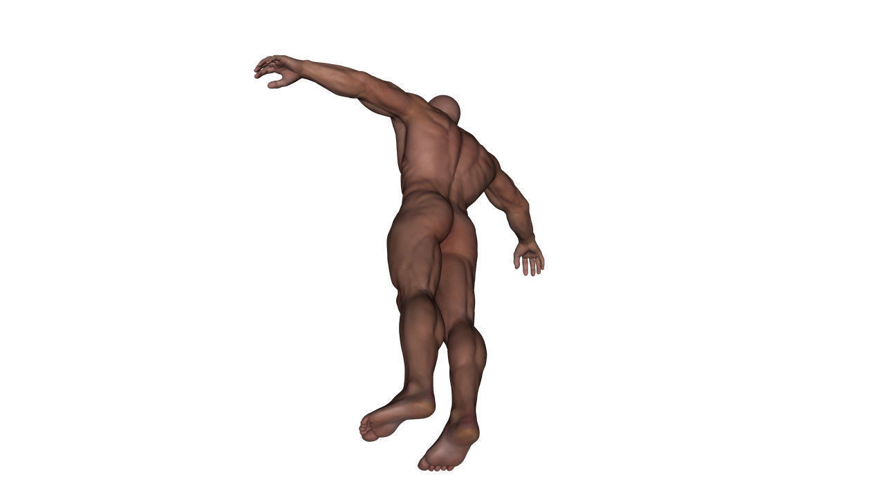 Realistic Alpha Male - Rigged Low-poly 3D model_24