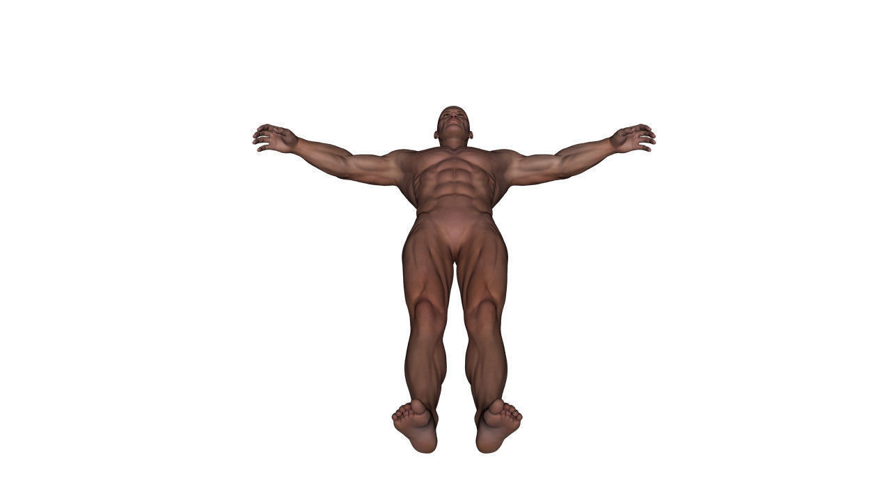 Realistic Alpha Male - Rigged Low-poly 3D model_21