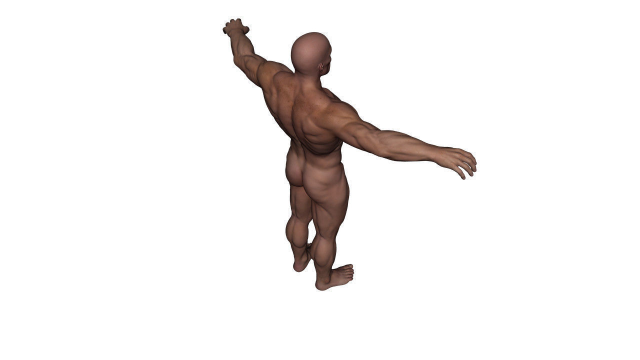 Realistic Alpha Male - Rigged Low-poly 3D model_17