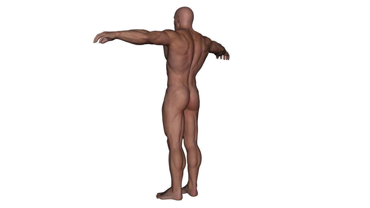 Realistic Alpha Male - Rigged Low-poly 3D model_6