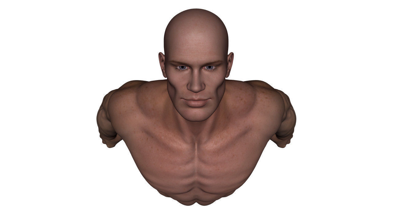 Realistic Alpha Male - Rigged Low-poly 3D model_30