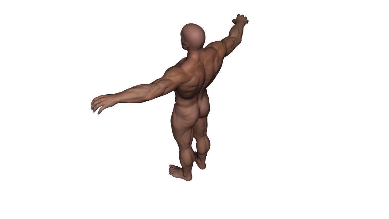 Realistic Alpha Male - Rigged Low-poly 3D model_15