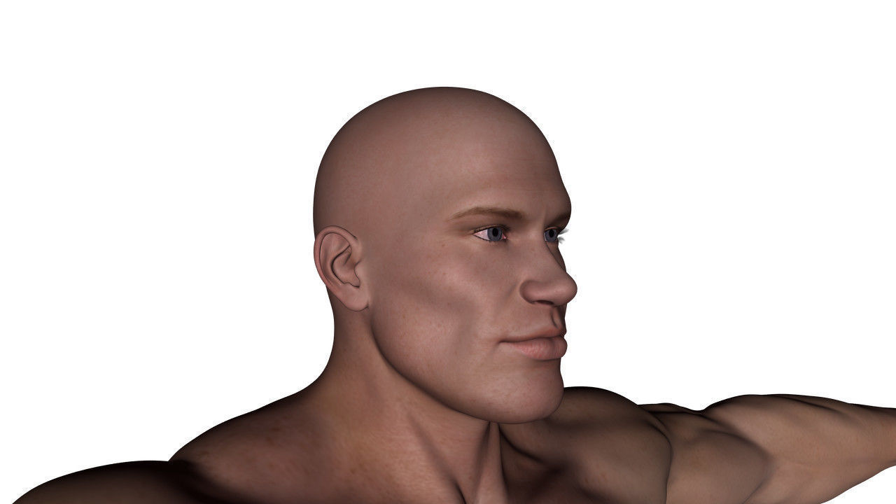 Realistic Alpha Male - Rigged Low-poly 3D model_42