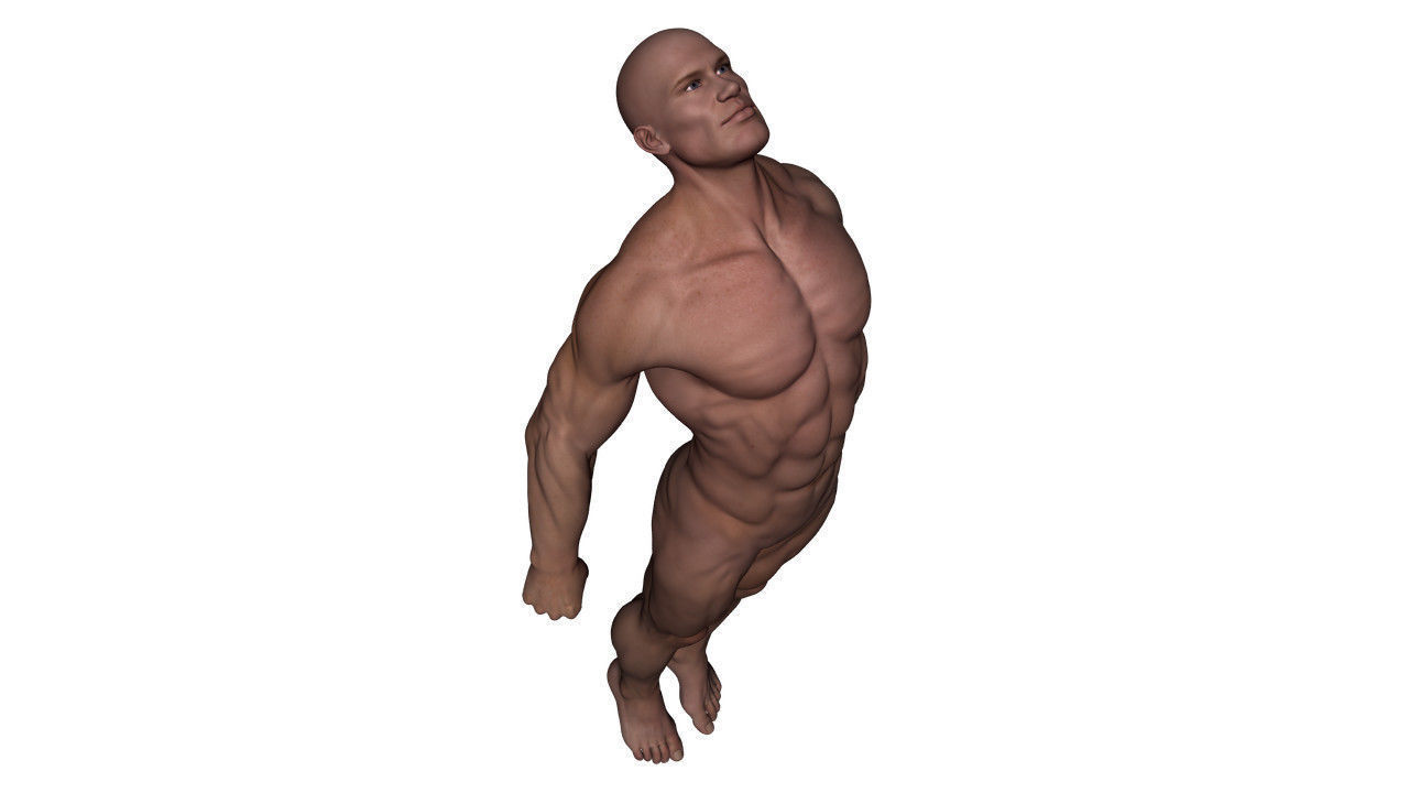Realistic Alpha Male - Rigged Low-poly 3D model_1