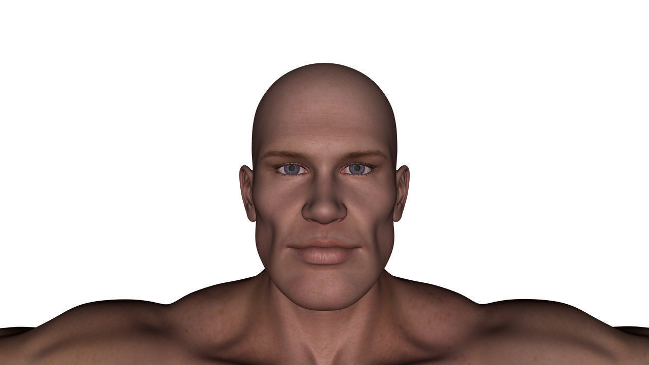 Realistic Alpha Male - Rigged Low-poly 3D model_43