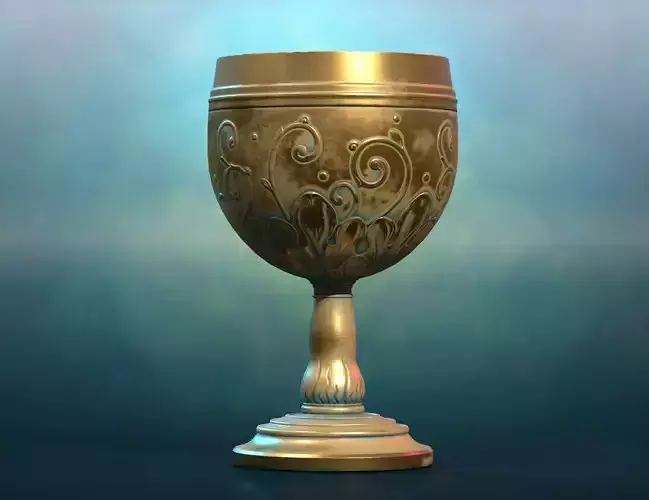 Goblet pbr Low-poly 3D model