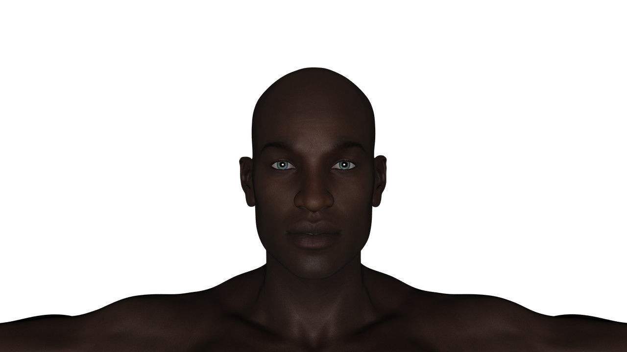 Realistic Black Man - Rigged Low-poly 3D model_11