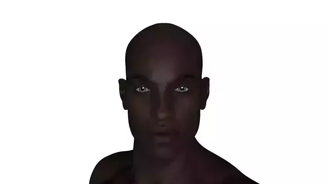 Realistic Black Man - Rigged Low-poly 3D model