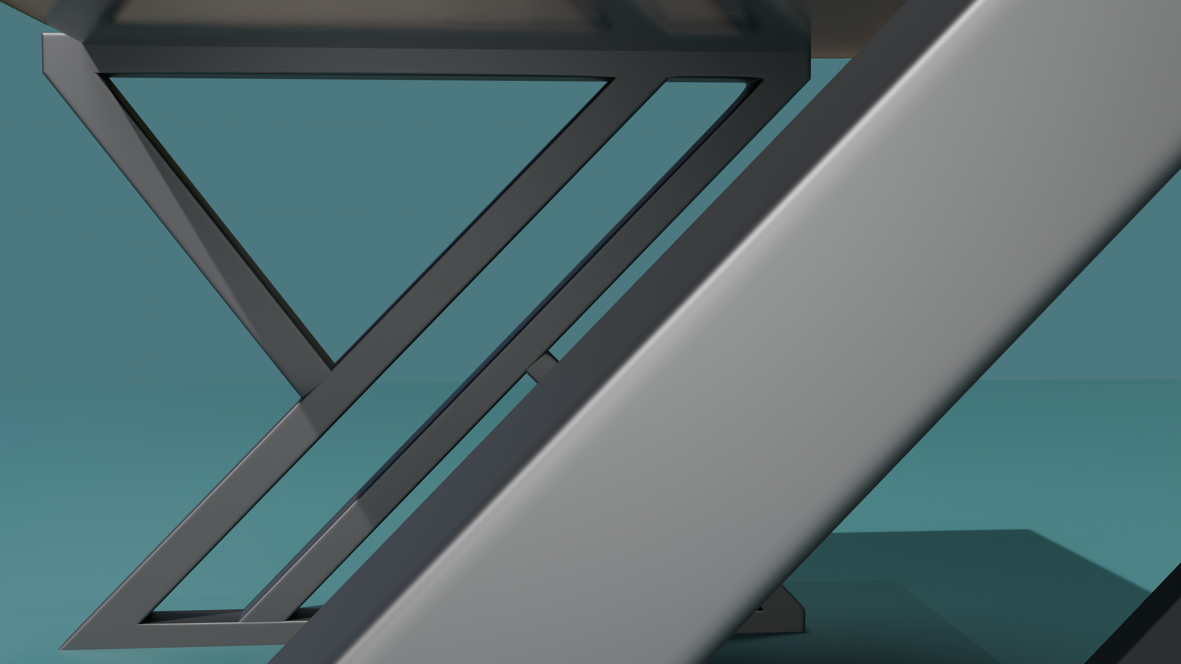 Modern Marble Tile Table Iron Legs Coffee Dining Office 3D model_3