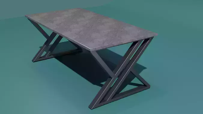 Modern Marble Tile Table  Iron Legs  Coffee  Dining  Office 