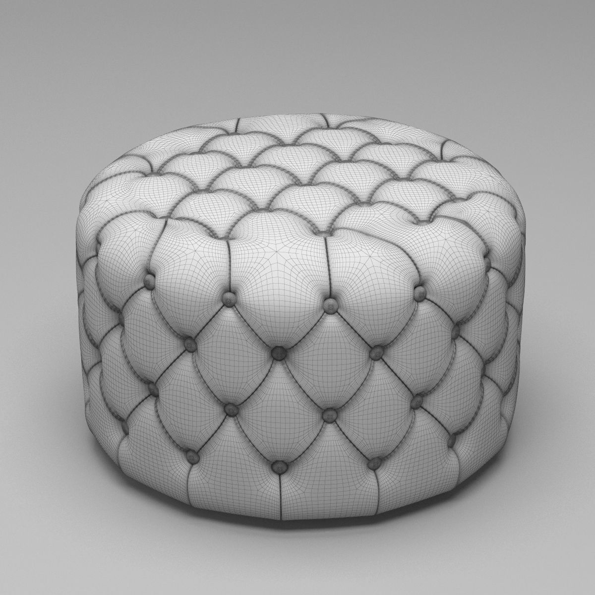 Markus Small Tufted Ottoman 3D model_5