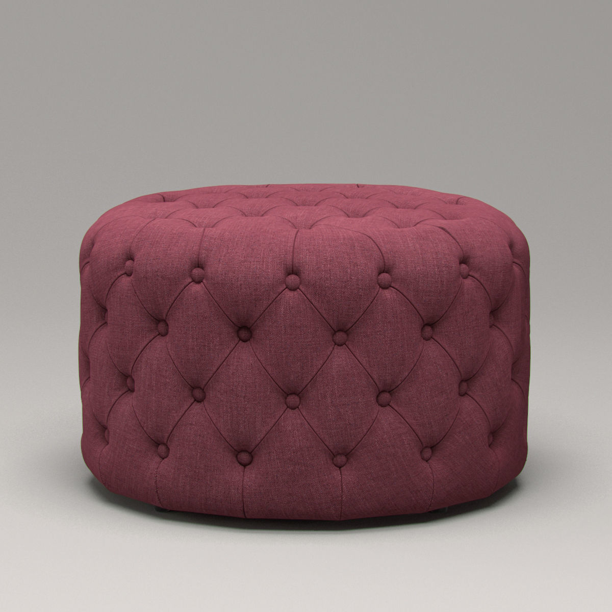 Markus Small Tufted Ottoman 3D model_3