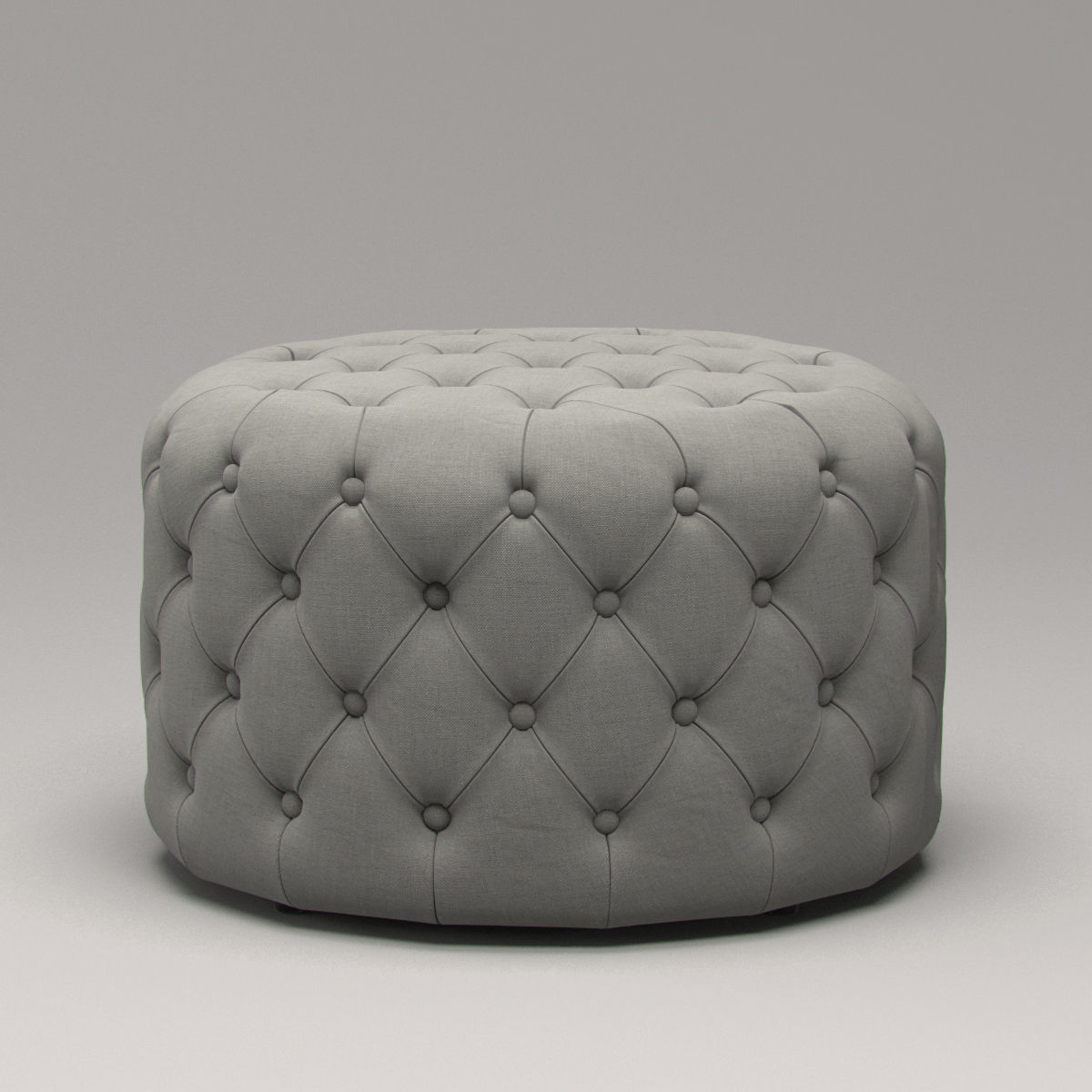 Markus Small Tufted Ottoman 3D model_4