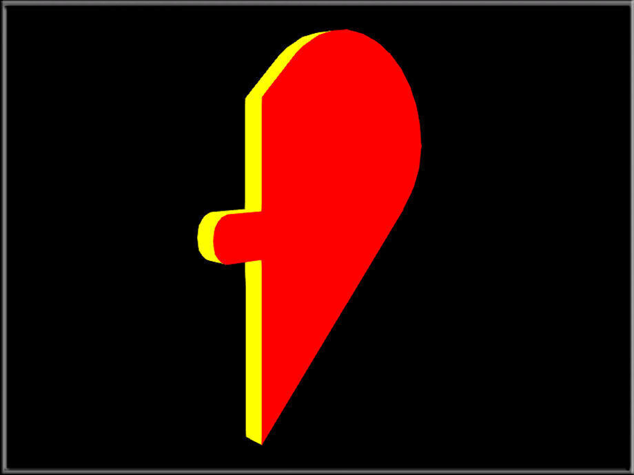 Gigsaw puzzle heart 01 - Separated Low-poly 3D model_3