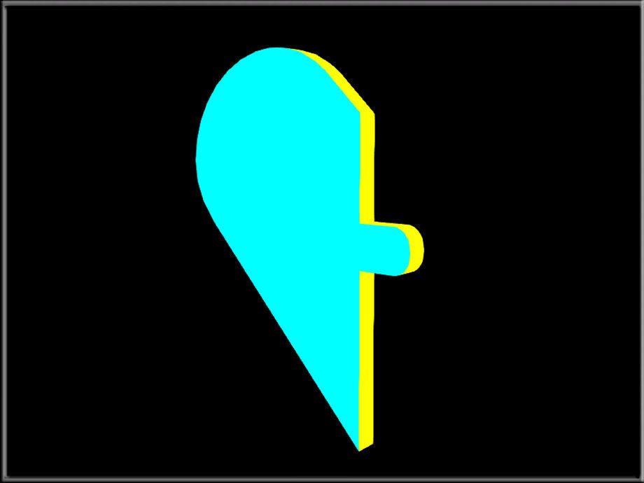 Gigsaw puzzle heart 01 - Separated Low-poly 3D model_4