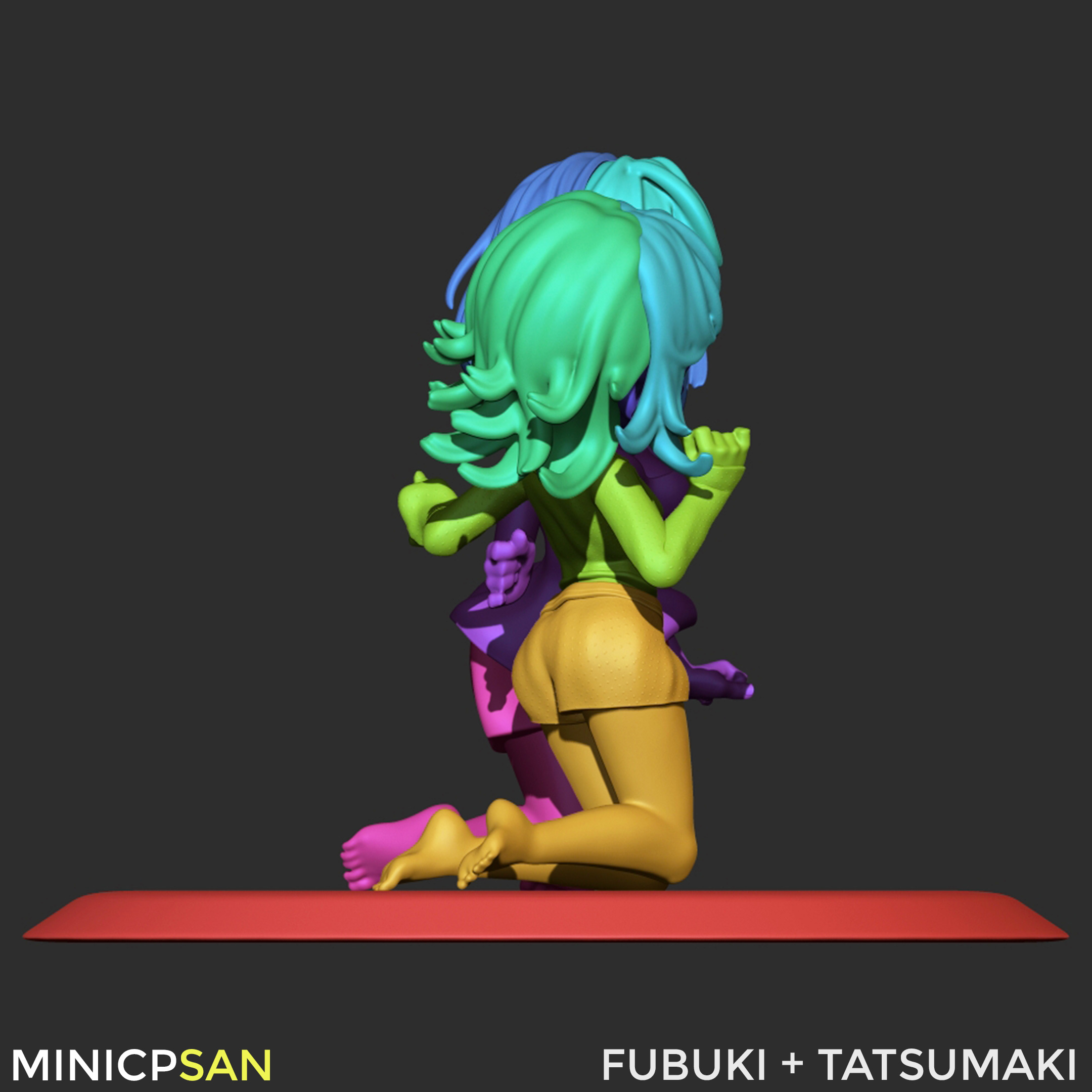 Fubuki and Tatsumaki - Sleepy Pajama Party - One Punch Man 3D print model_14