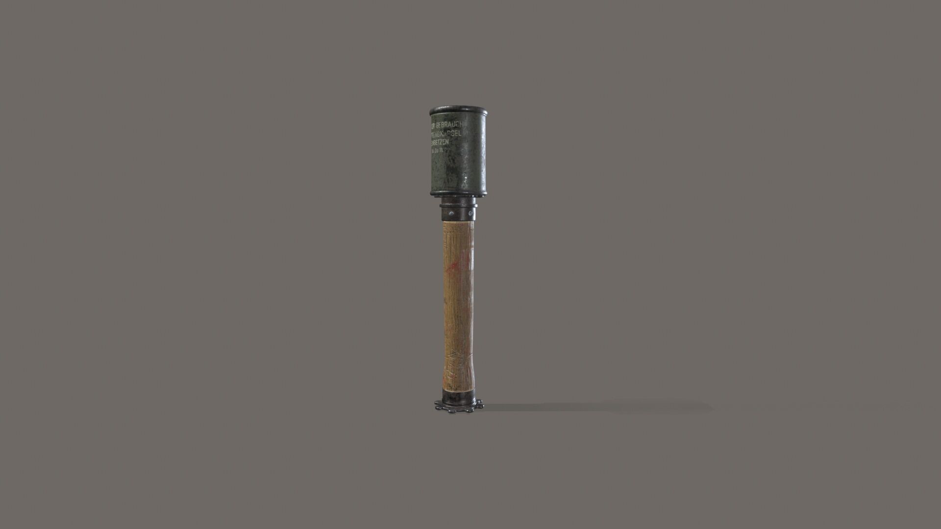 M24 stick grenade Low-poly 3D model_4