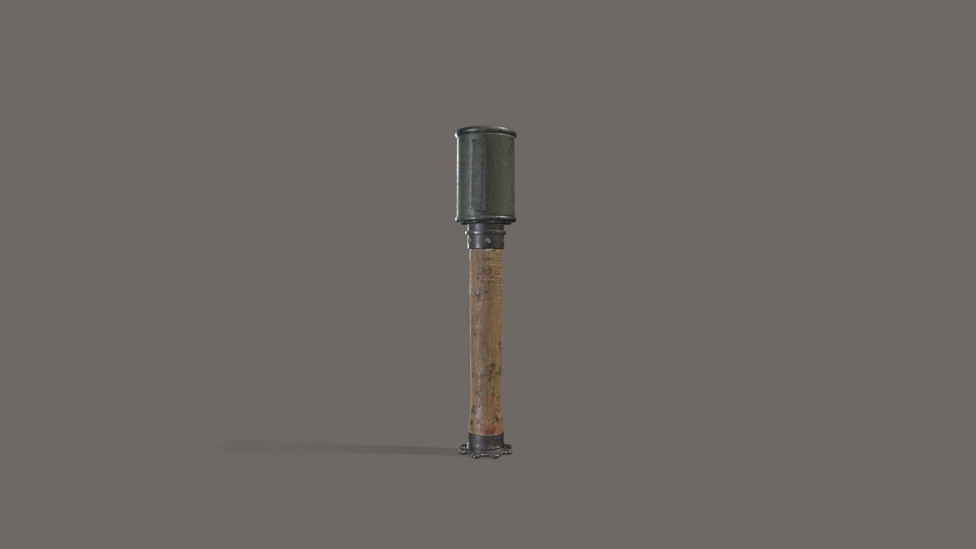 M24 stick grenade Low-poly 3D model_5