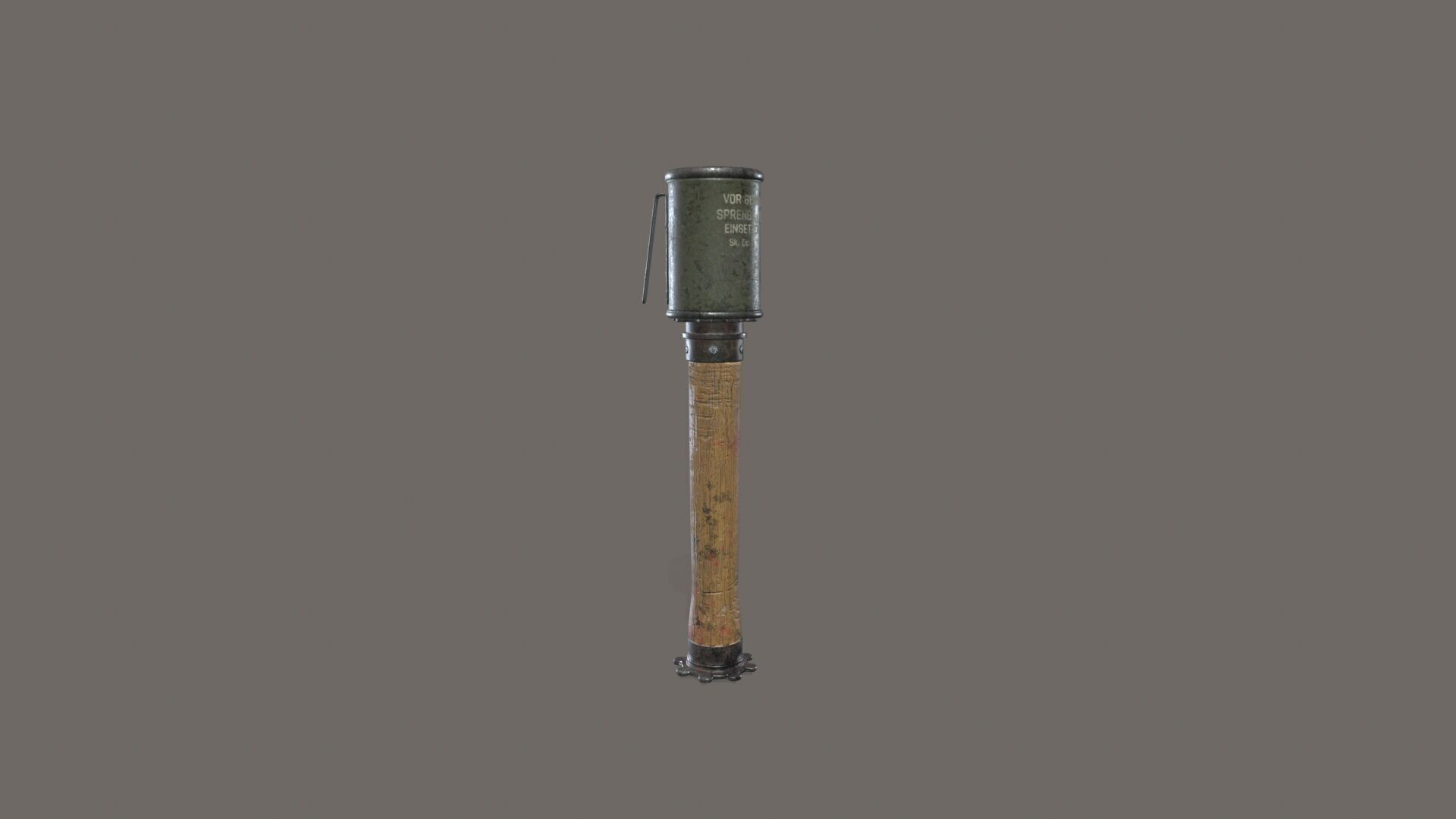 M24 stick grenade Low-poly 3D model_2