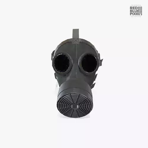 Gas Mask Low-poly 3D model
