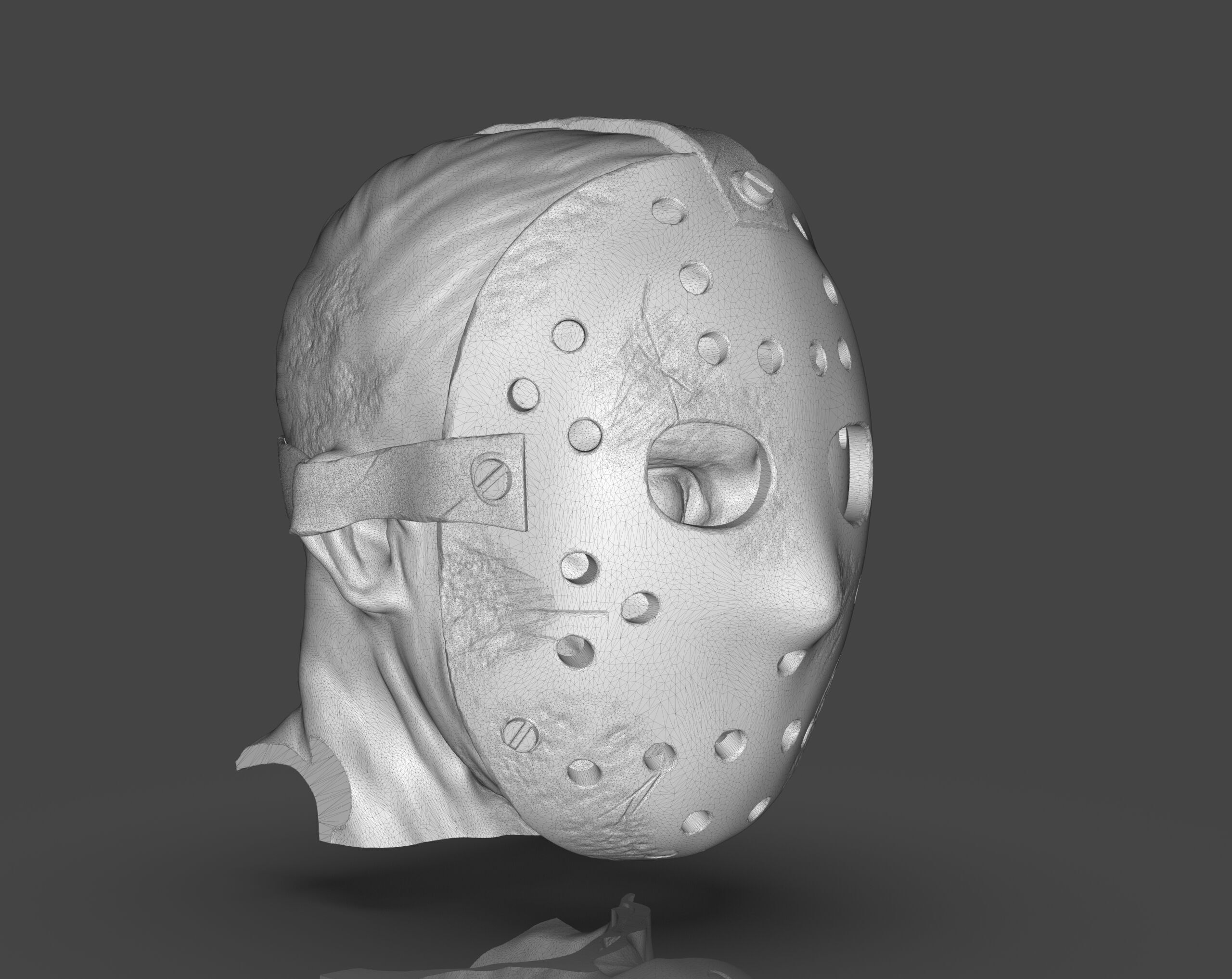 Jason Head 3D print model_19