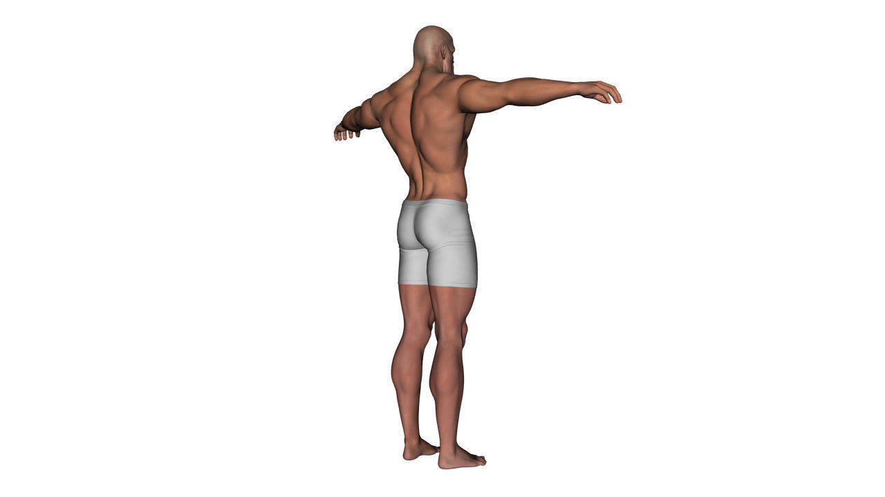 Realistic Hero Man - Rigged Low-poly 3D model_1