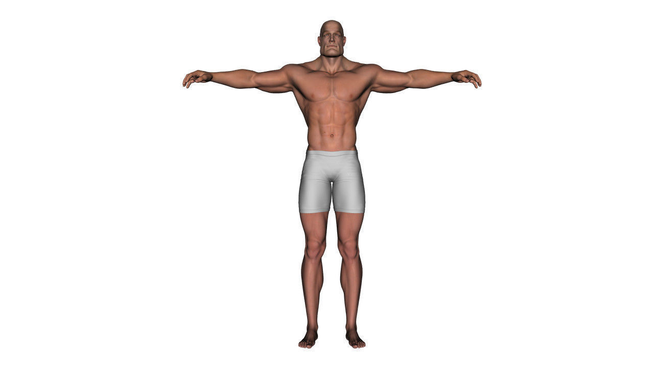Realistic Hero Man - Rigged Low-poly 3D model_4