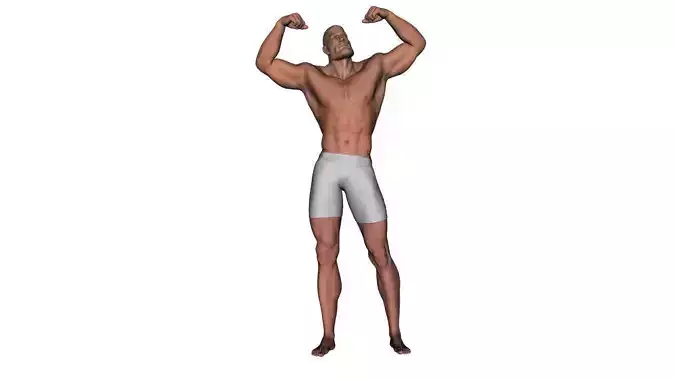 Realistic Hero Man - Rigged Low-poly 3D model