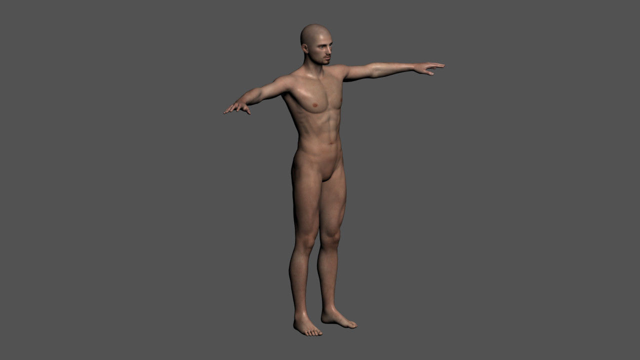 Realistic Male - Rigged Low-poly 3D model_5