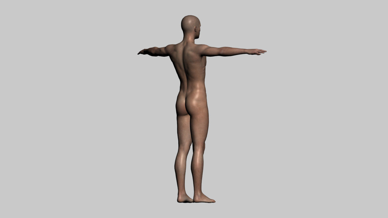 Realistic Male - Rigged Low-poly 3D model_1