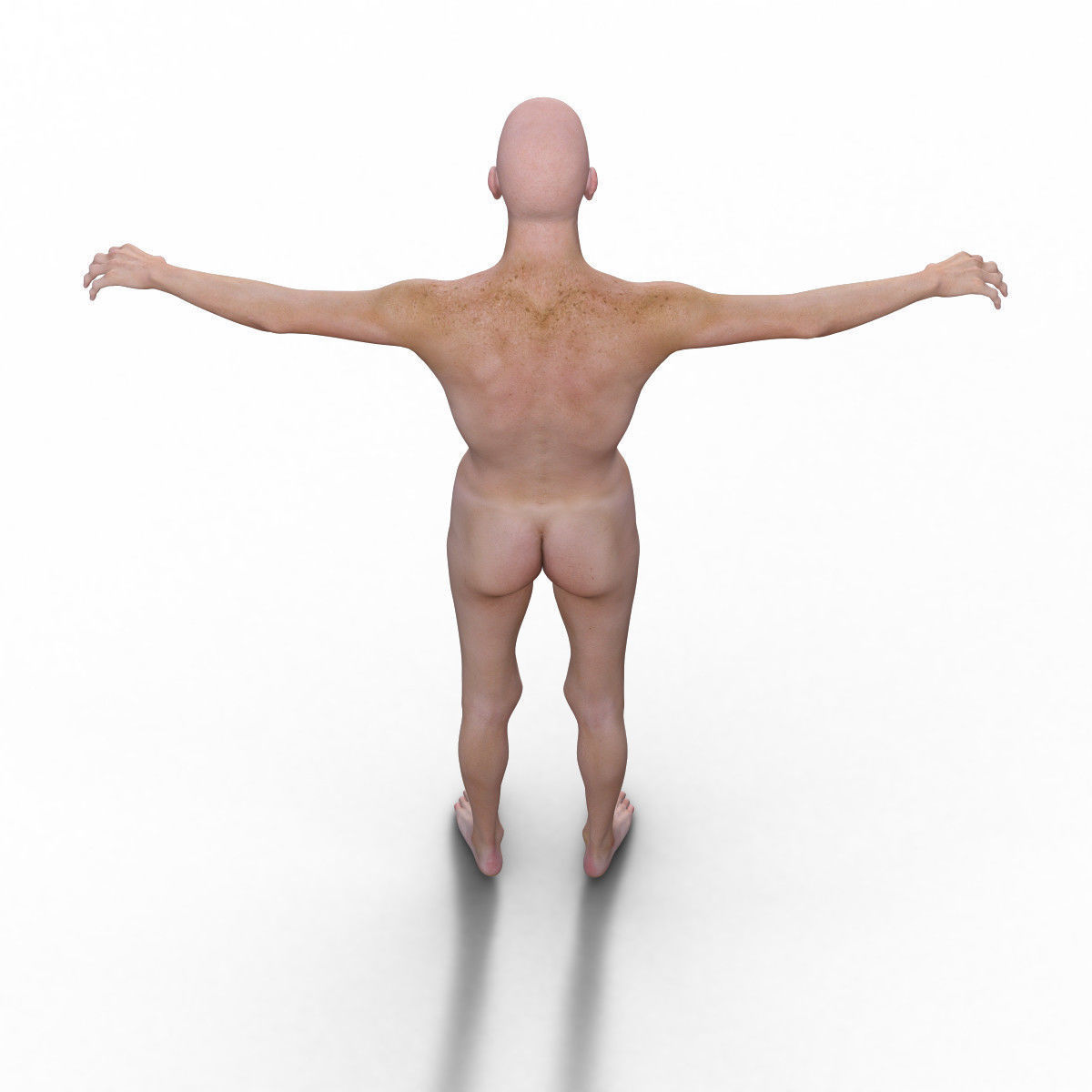 Realistic Old Man - Rigged Low-poly 3D model_13