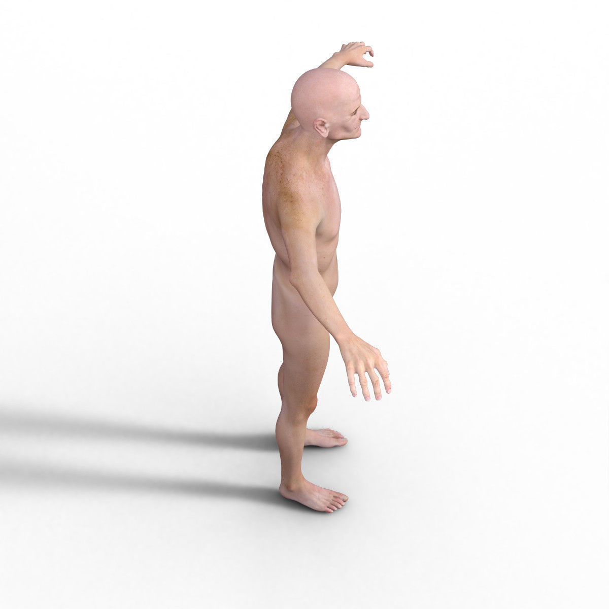 Realistic Old Man - Rigged Low-poly 3D model_15