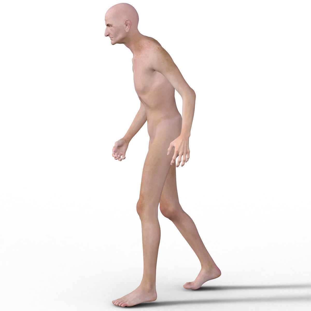 Realistic Old Man - Rigged Low-poly 3D model_22