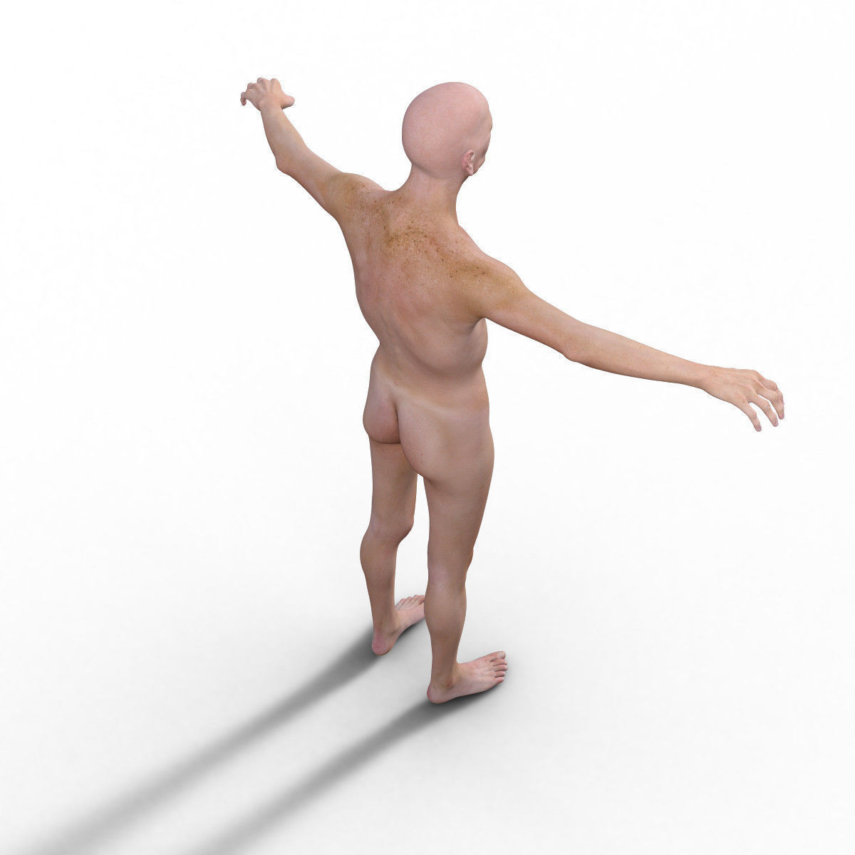 Realistic Old Man - Rigged Low-poly 3D model_14