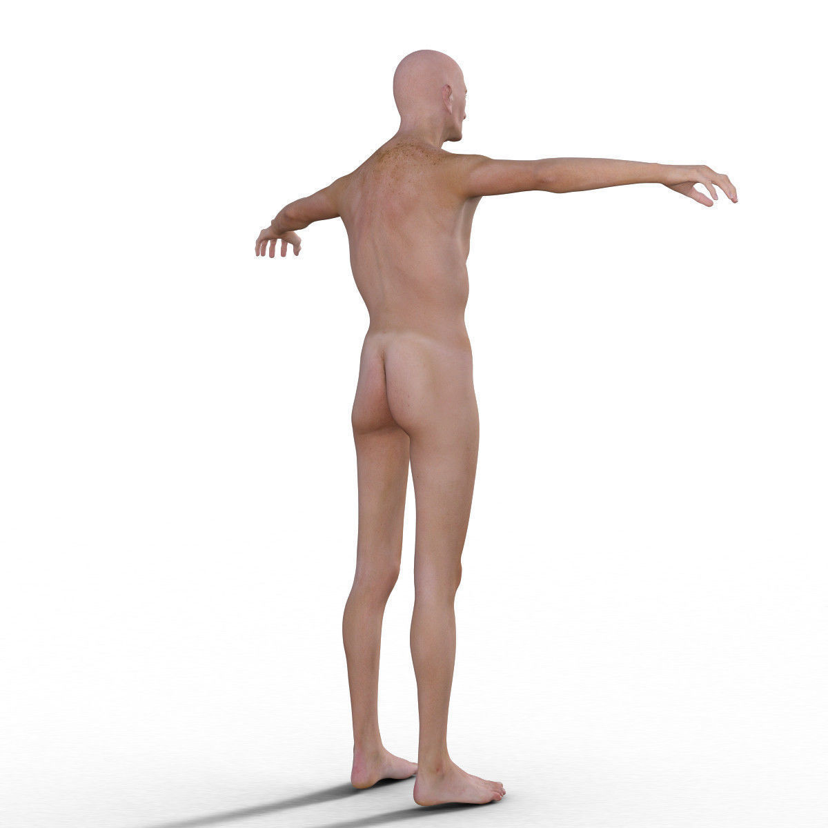 Realistic Old Man - Rigged Low-poly 3D model_6