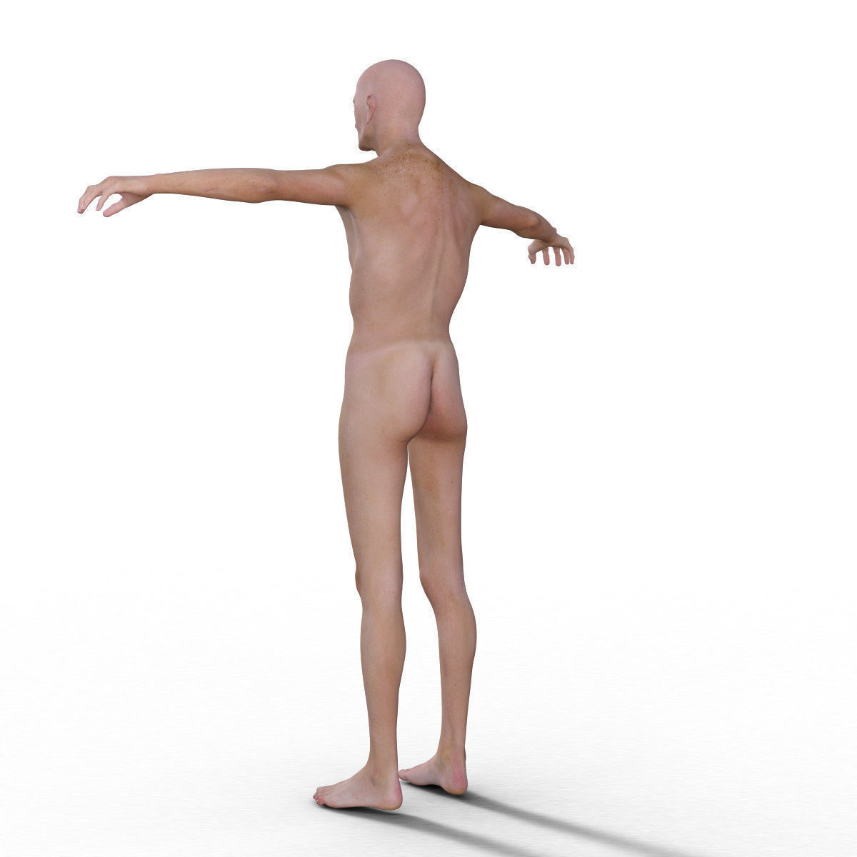 Realistic Old Man - Rigged Low-poly 3D model_4