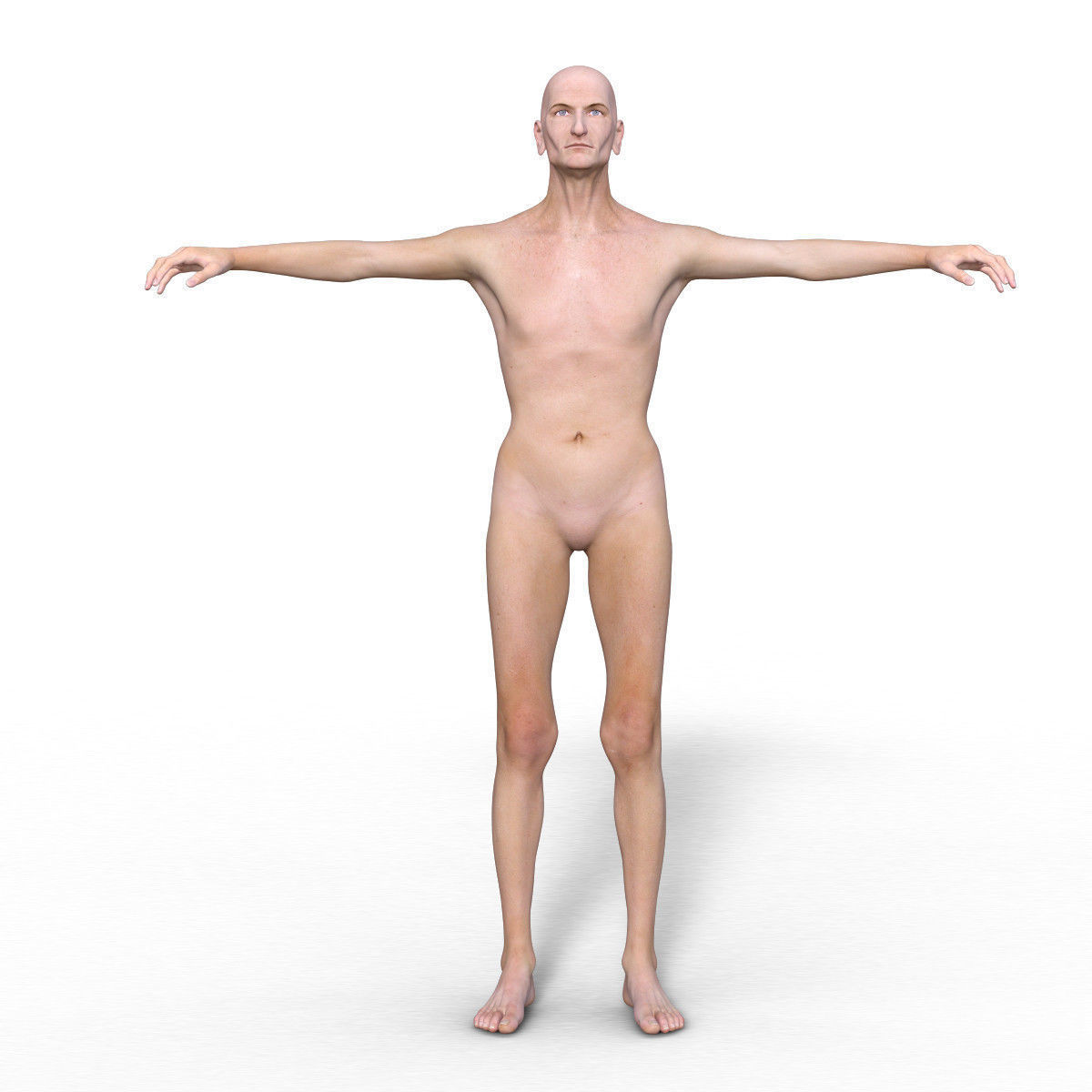 Realistic Old Man - Rigged Low-poly 3D model_1