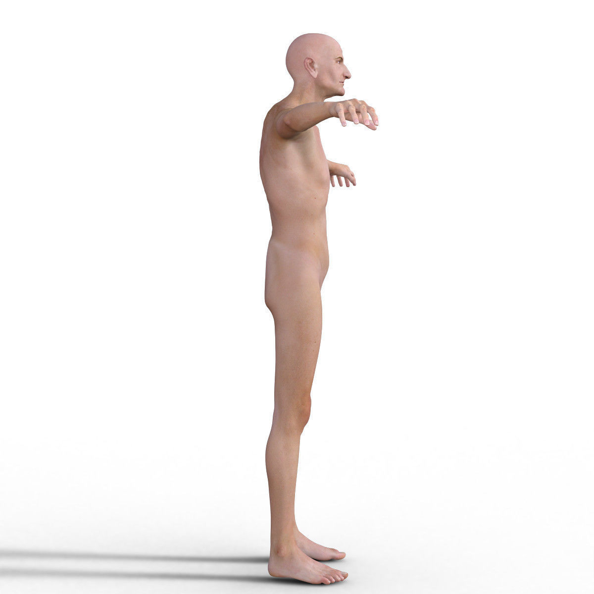 Realistic Old Man - Rigged Low-poly 3D model_7