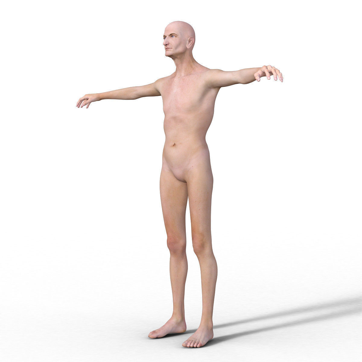 Realistic Old Man - Rigged Low-poly 3D model_2