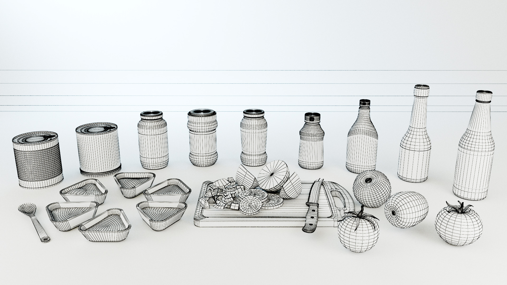 Tomato Low-poly 3D model_10