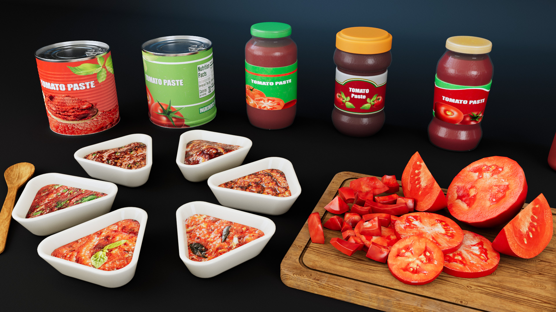 Tomato Low-poly 3D model_6