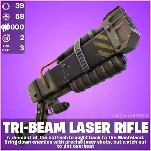 fortnite fallout tribeam laser rifle