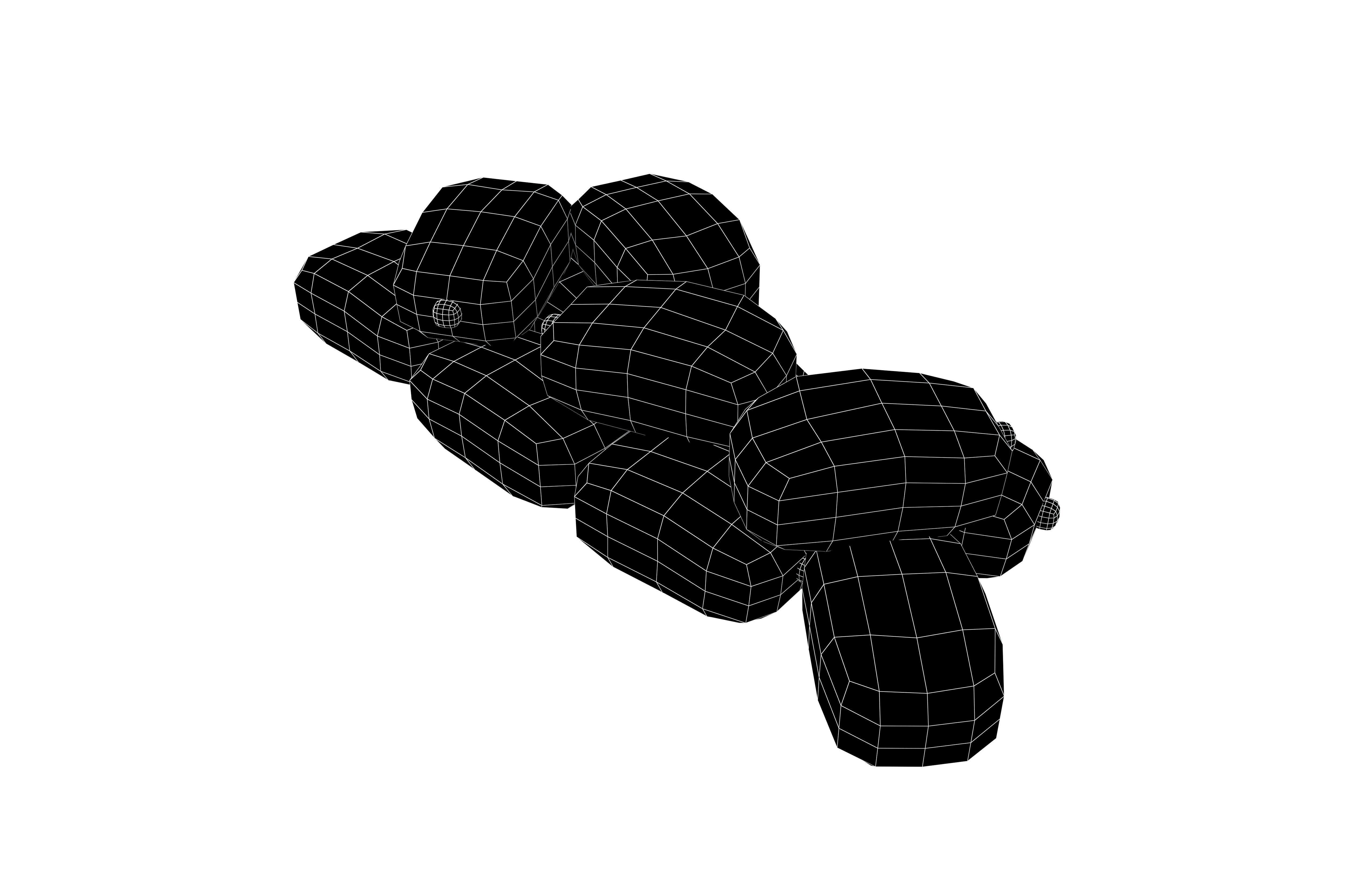 Battlefield Sandbag v1 002 Low-poly 3D model_6