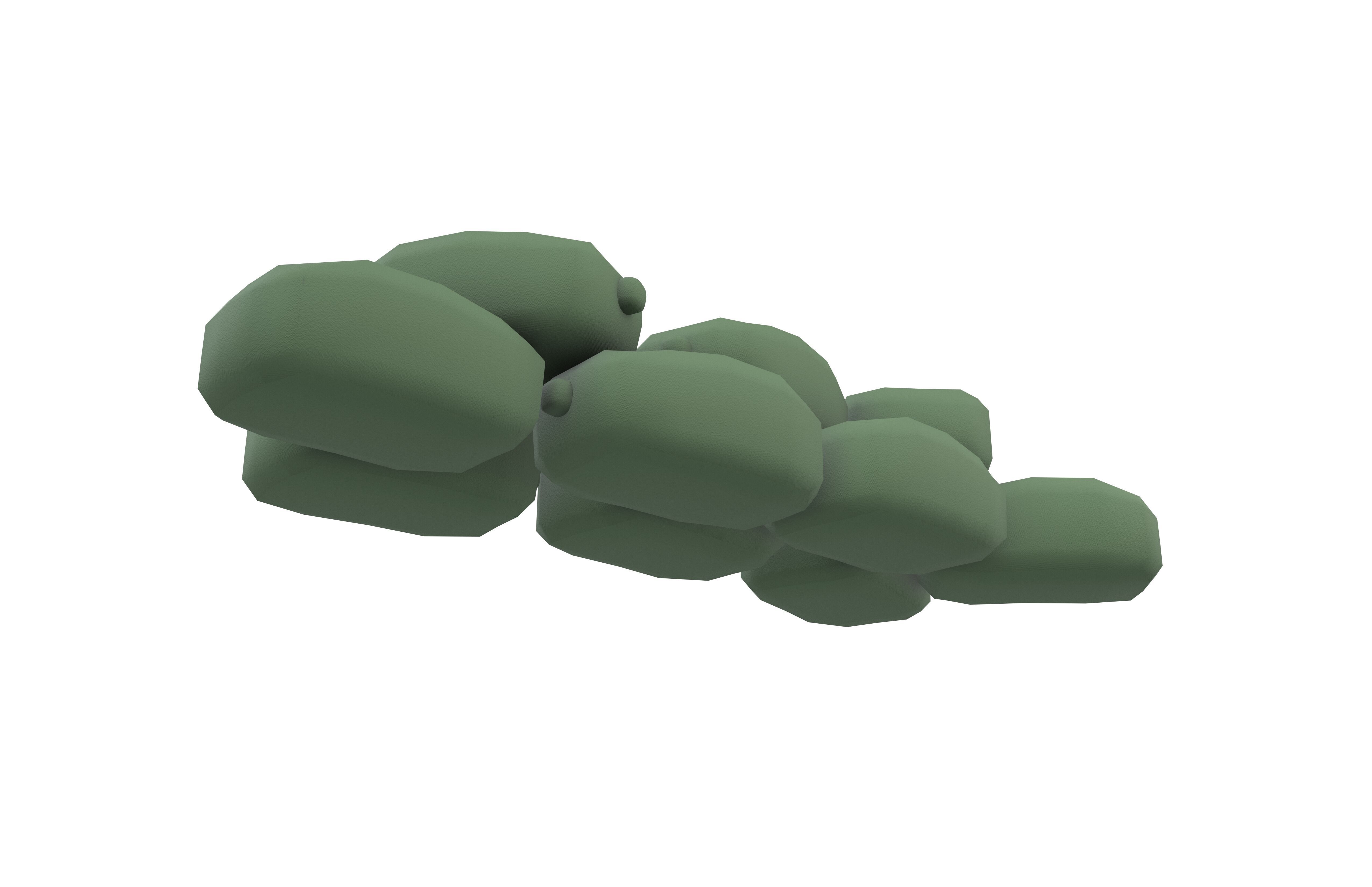 Battlefield Sandbag v1 002 Low-poly 3D model_3