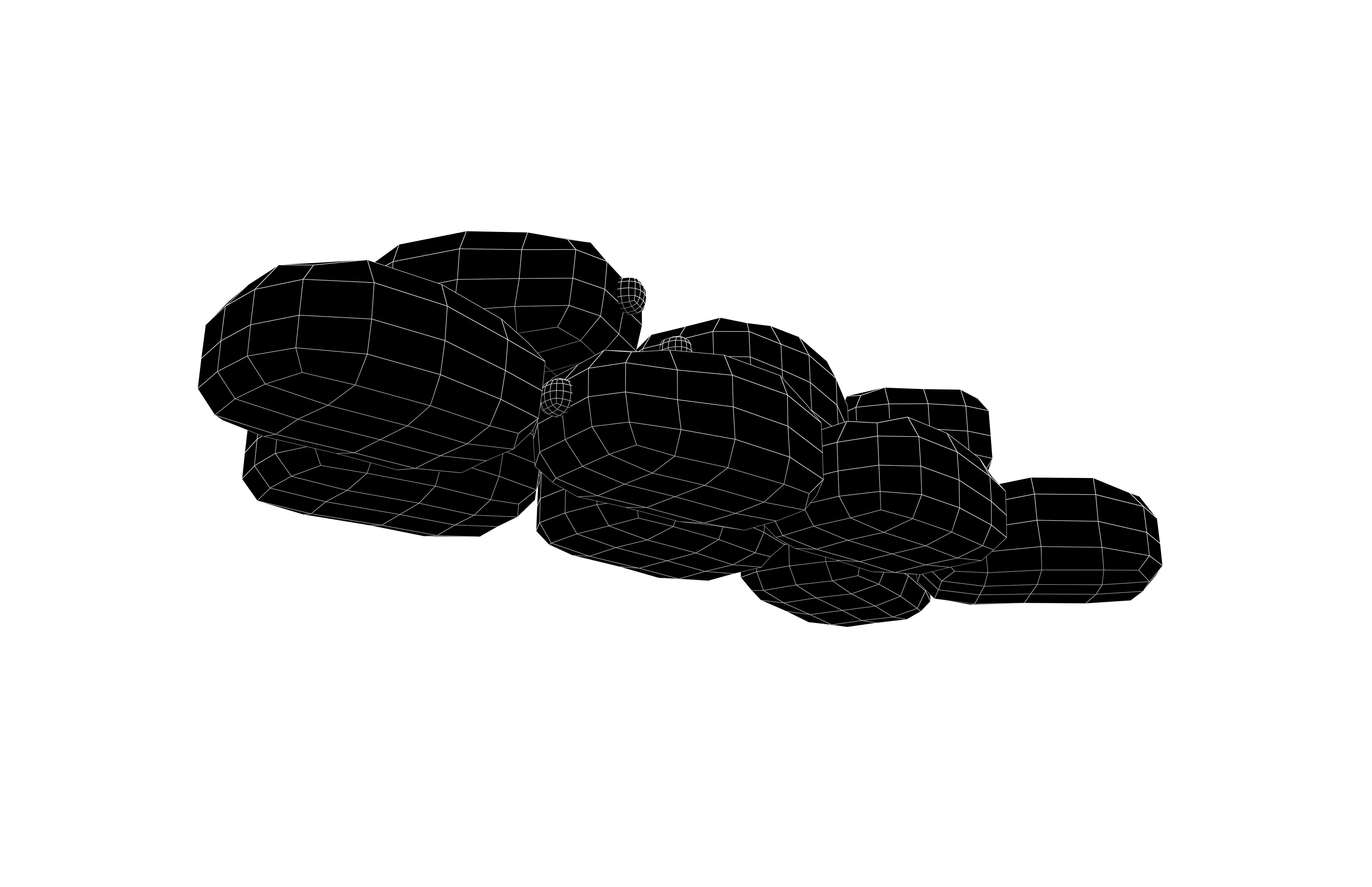 Battlefield Sandbag v1 002 Low-poly 3D model_7