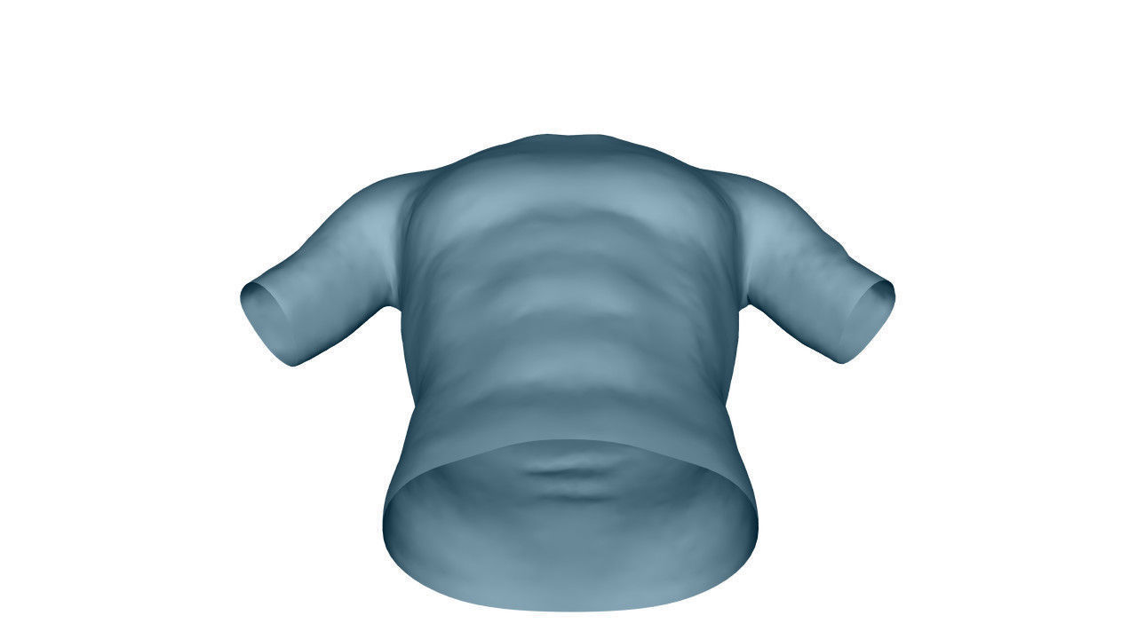 Realistic T-Shirt - Low Poly Low-poly 3D model_27