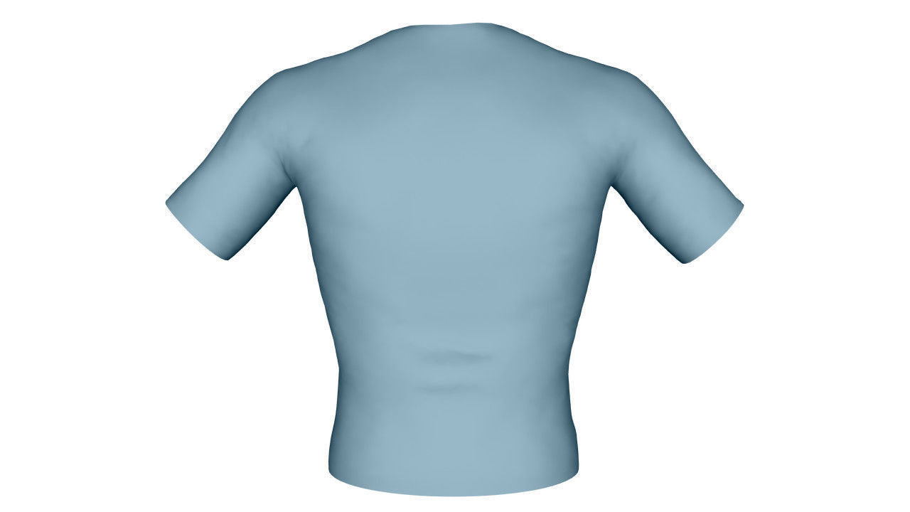Realistic T-Shirt - Low Poly Low-poly 3D model_5