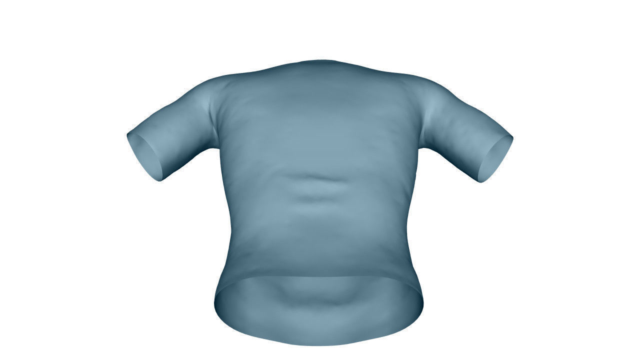 Realistic T-Shirt - Low Poly Low-poly 3D model_23