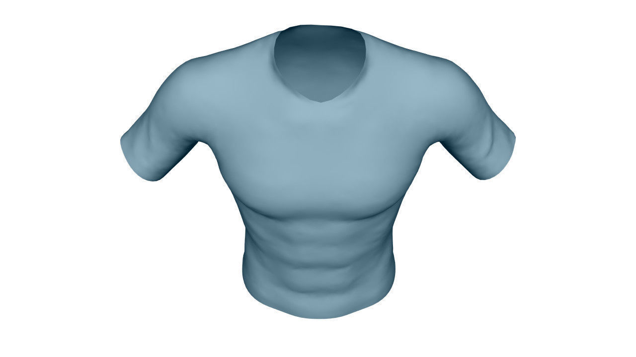 Realistic T-Shirt - Low Poly Low-poly 3D model_10