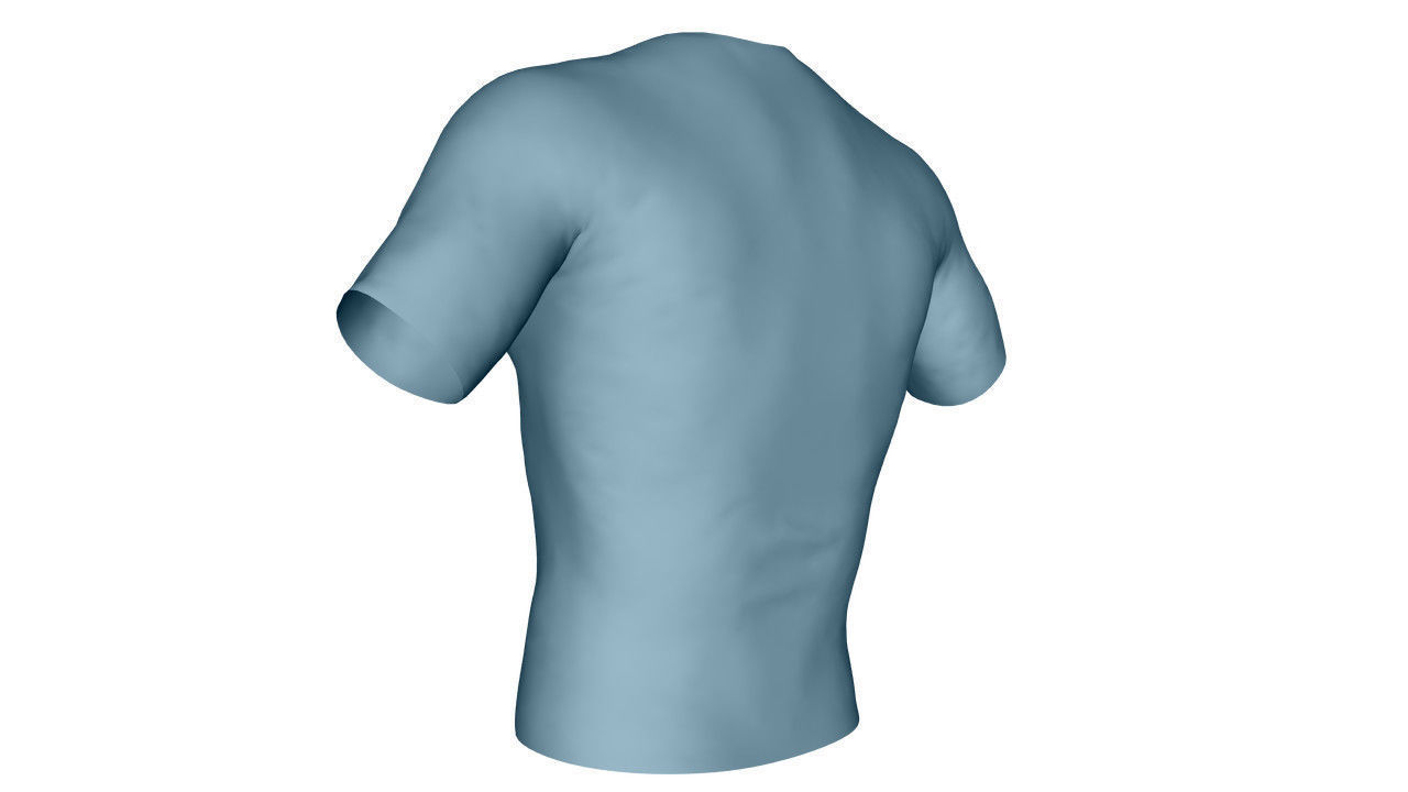 Realistic T-Shirt - Low Poly Low-poly 3D model_4